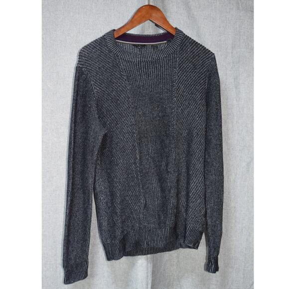 Ted Baker London Gray Textured Knit Sweater Men’s Size 3 Medium - Picture 1 of 4